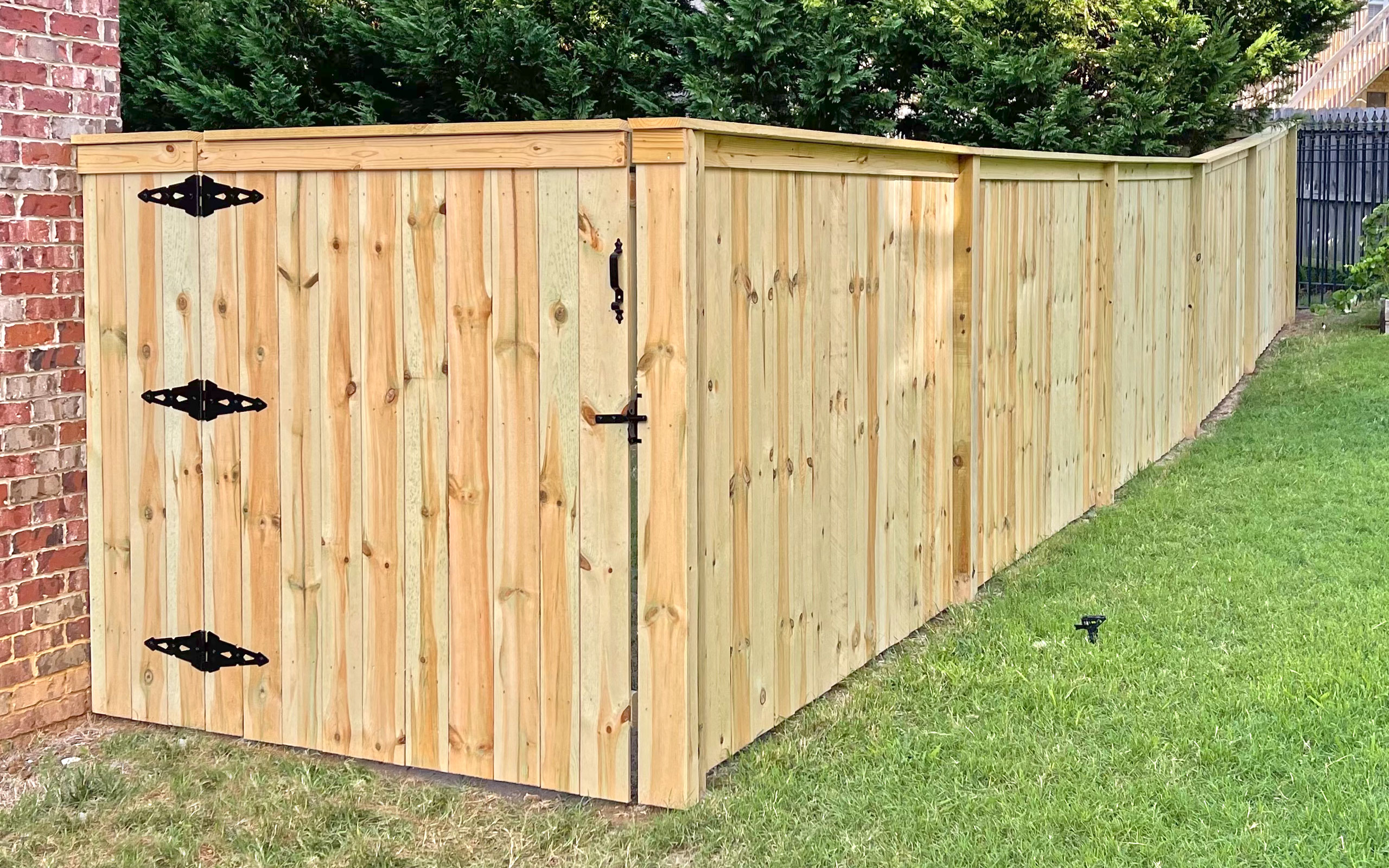 Custom Wood Fence Example