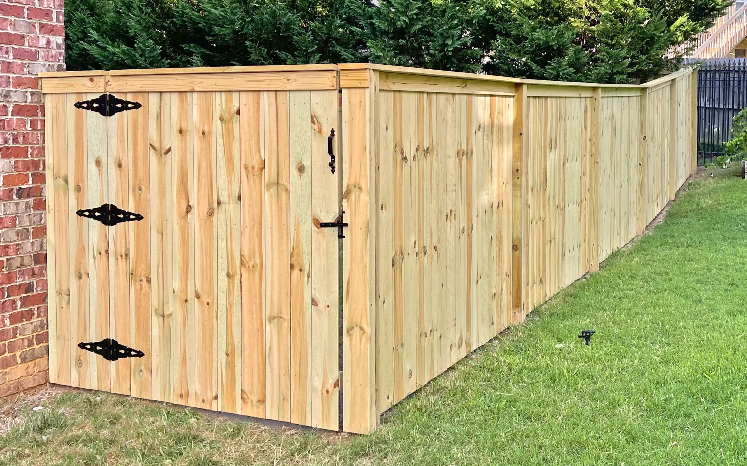 Custom Wood Fence Example